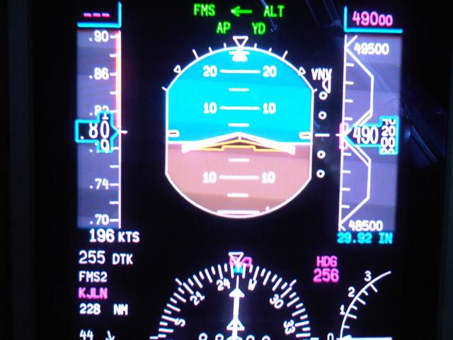 Cruisin at flight level 490