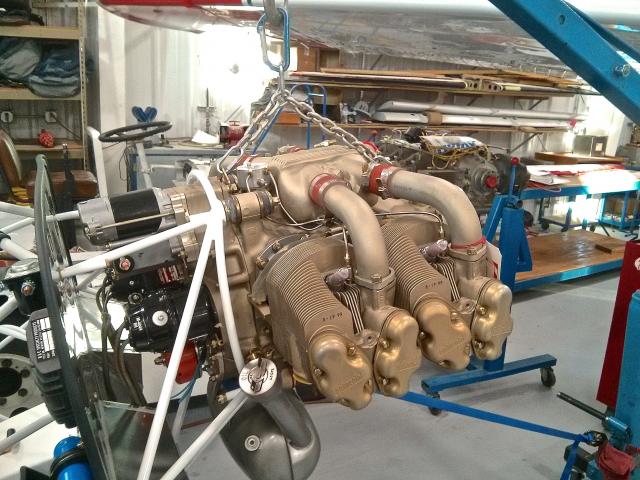 Installing the engine.