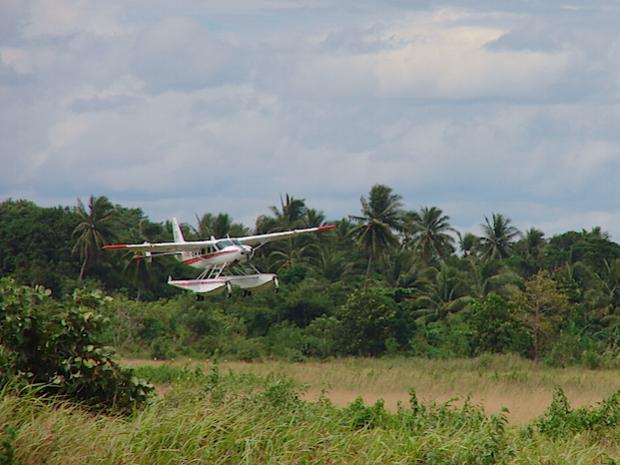 This is the day that PK-MAO (a Cessna Caravan amphib) arrived in Merauke in 2005. I flew it from 2005 to 2008. I had been flying an amphib TU206 prior to that. With the Caravan I was able to carry 9 passengers with round trip fuel instead of 2 pax with one way fuel with the TU-206 amphib.