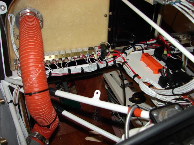 Wiring on the right side panel.