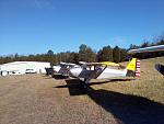 EmiBelle Rose parked with other members of EAA Chapter 8's Christmas fly-in on the 13th.