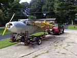 On trailer for transport and first flight at KSIF, Rockingham Co. NC.