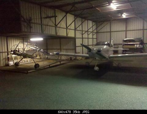 Vixen with my RV-6A at Burbank Ca hangar
