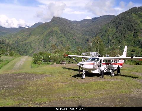 On the ground at Anggruk. This was probably my most challenging strip out of hundreds.  
 
On landing you had about 150' at the beginning of the...