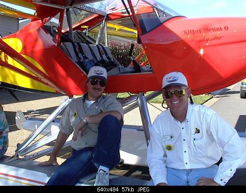 The two factory pilots with the New Series 6 Factory Demonstrator.  I think I know the guy on the left.